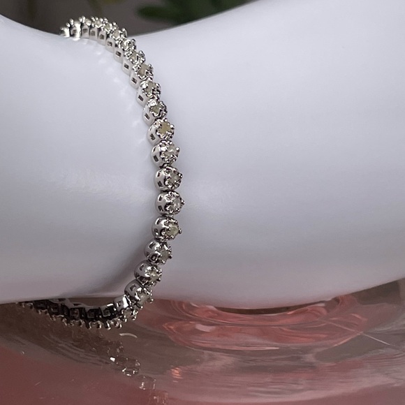 1CT DIAMOND BOLO BRACELET. Genuine Earth Mined in Brazil. - Picture 14 of 17